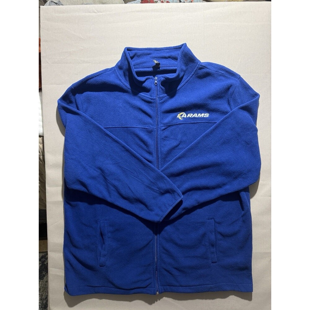 Men's Dunbrooke Royal Los Angeles Rams Hayden Polar Fleece Full-Zip Jacket